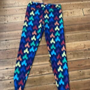 Multi colored leggings. Disney!